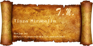 Tisza Mirabella névjegykártya